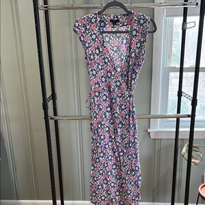 J.Crew Spring Midi wrap dress